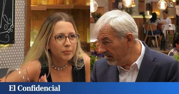 Carlos Sobera, incapaz de reaccionar ante la queja que lanza una feminista contra los hombres en 'First Dates': 