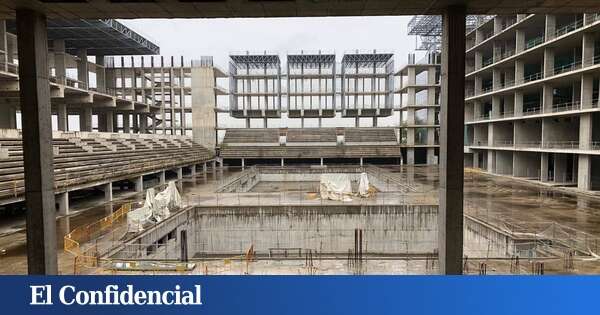 El desconocido edificio maldito de Madrid: fue abandonado, está lleno de piscinas vacías y ahora el Atleti ha prometido reconstruirlo