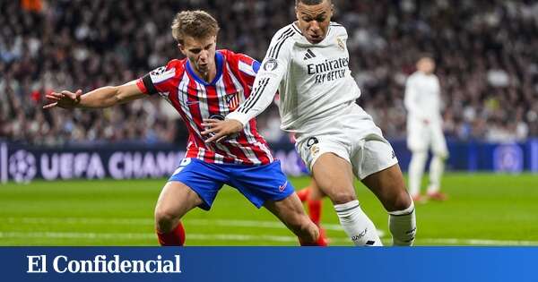 Posibles alineaciones del Atlético de Madrid - Real Madrid de Champions League