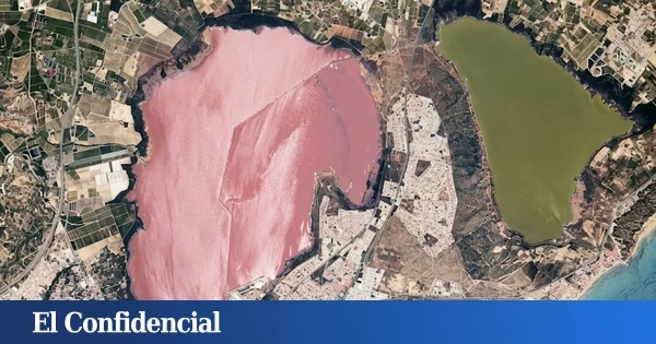 La NASA mira a España desde el espacio y encuentra una enorme estructura de color rosa