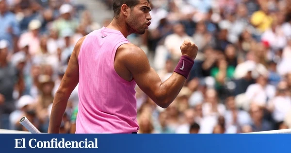 Un tifón llamado Alcaraz desarma a Lehecka y pasa a 'semis' del US Open con una lección al servicio