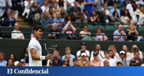 Alcaraz saca de paseo el puño al cielo de Londres, remonta a Paul y se mete en 'semis' de Wimbledon