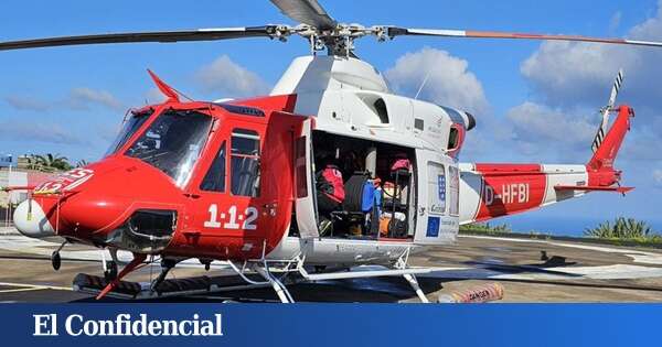 Rescatado por un helicóptero un senderista de 86 años tras un problema de salud en Adeje (Tenerife)