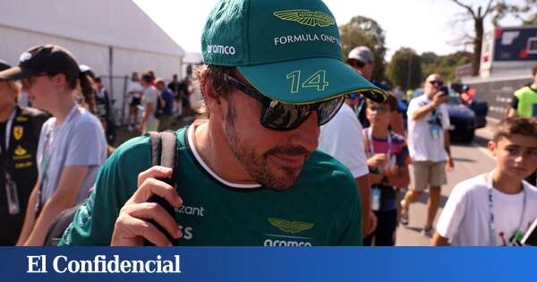 El Aston Martin le da dolores de cabeza a Alonso... ¡hasta fuera del circuito!