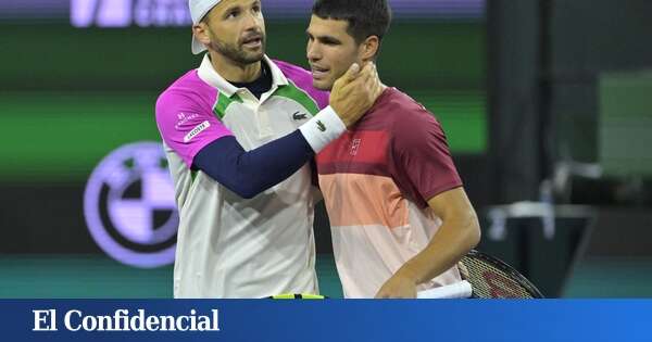 Alcaraz mete miedo en Indian Wells con su billete a cuartos de final tras ganar a Dimitrov