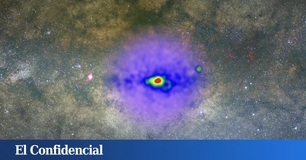 Un resplandor de rayos gamma aparece en el centro de la Vía Láctea: podría ser la sustancia más esquiva del universo