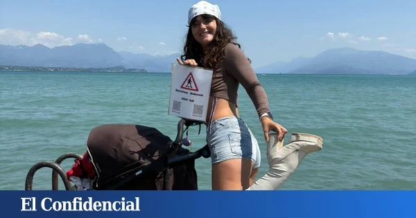 Esta española está cruzando Europa en tacones y tiene una buena razón para hacerlo