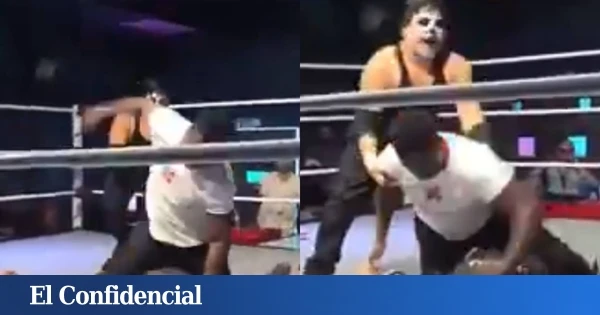 Brutal ataque en la lucha libre: el hijo de un mito de la UFC apalea a su rival inconsciente