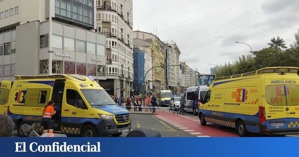 Al menos seis heridos en un atropello múltiple en un paso de peatones con semáforo en A Coruña