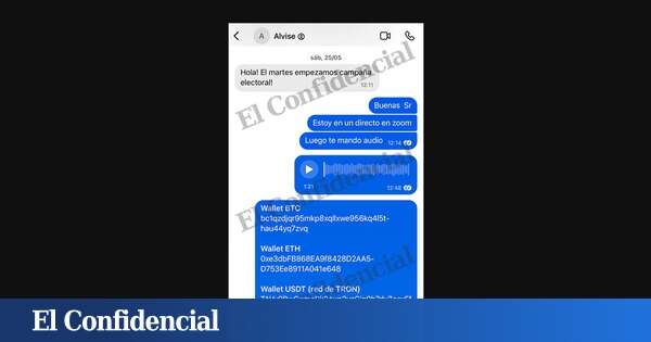 El informe pericial desmiente a Alvise y desvela cómo pedía 'criptodonaciones' en Telegram