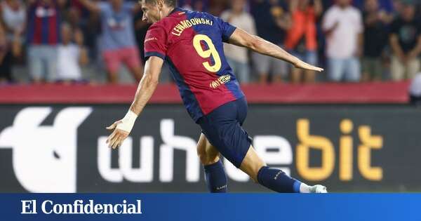 Lewandowski vuelve a acudir al rescate del Barça el día que los culés silbaron a Nico Williams