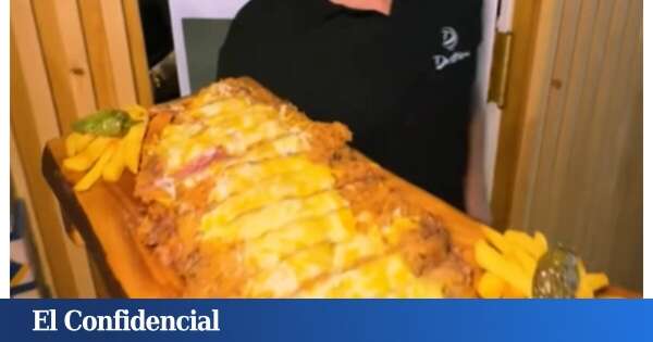 El bar de Madrid famoso por sus raciones XL: tiene un cachopo gigante que pesa casi dos kilos