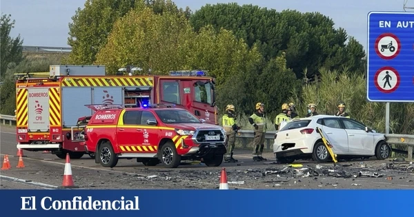 Herido tras una colisión entre un camión y una furgoneta en la A-1 en La Puebla de Arganzón (Burgos)