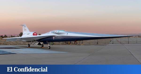 El avión supersónico X-59 arranca motores por primera vez antes de su vuelo de prueba