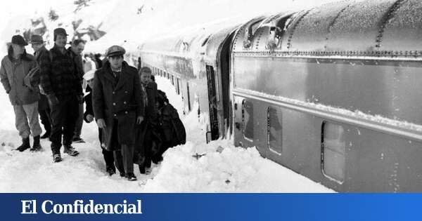 Ocurrió en 1952 y una tormenta de nieve cubrió durante tres días un tren de lujo con 226 pasajeros