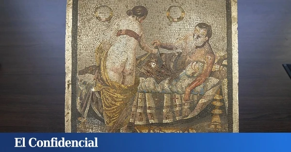 Un nazi robó un mosaico erótico de Pompeya... ahora por fin ha vuelto a su lugar de origen