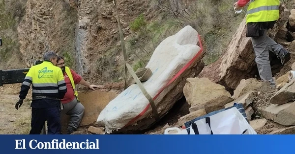 Un derrumbe en Huesca deja al descubierto un 'tesoro' natural de hace 30 millones de años