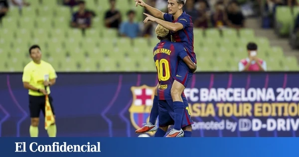 Gavi tira la puerta abajo en pretemporada y agita el debate en el centro del campo del Barça