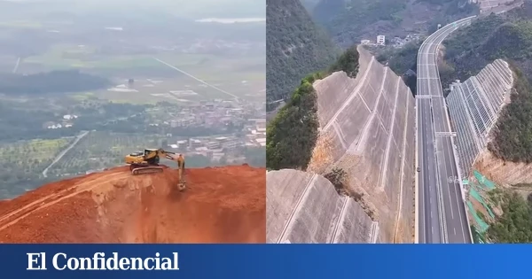 Mientras que España construye túneles, en China cortan montañas. Y no es mala idea (según cómo se mire)