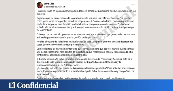 La 'fontanera de Ferraz' estuvo al frente del voto por correo en las últimas elecciones generales