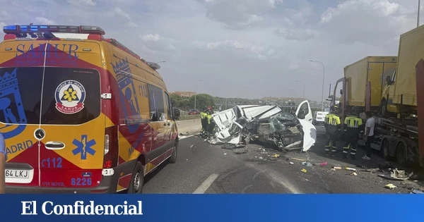Un conductor, herido grave tras impactar contra las barreras separadoras de la A-5 en Madrid