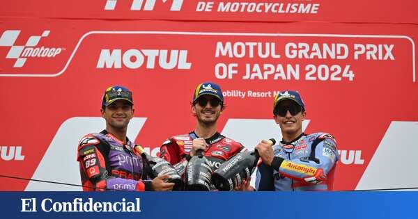 Marc Márquez 'pica' a Bagnaia y Martín en su lucha por el Mundial de MotoGP: 