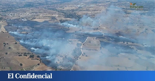 Asciende a Nivel 1 un incendio forestal originado en Méntrida (Toledo)