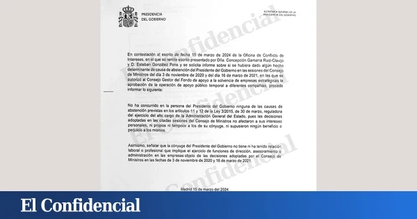 El Gobierno se agarró a un informe de un solo folio para no investigar a Sánchez por Air Europa
