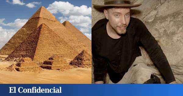 MrBeast accede y graba lugares de las pirámides de Egipto donde no ha estado casi ningún ser humano