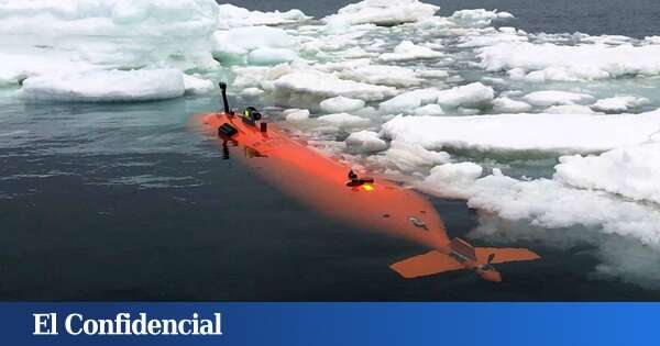 Un submarino se desvanece en la Antártida después de descubrir estructuras bajo el hielo