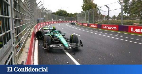 Aston Martin y Williams no se verán en otra igual: Alonso y Sainz se dejan un botín en los muros