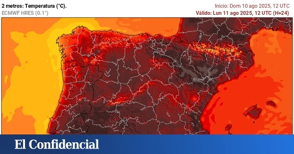 La ola de calor llega a su pico, pero la Aemet avisa: no hay evolución clara y las temperaturas pueden seguir subiendo a partir del jueves