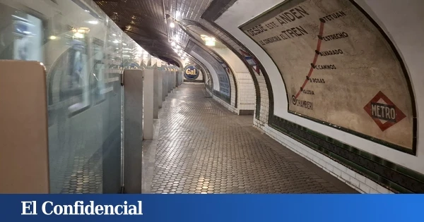 La 'estación fantasma' de Chamberí se renueva: cerrada en agosto y obras hasta 2026 tras décadas intacta
