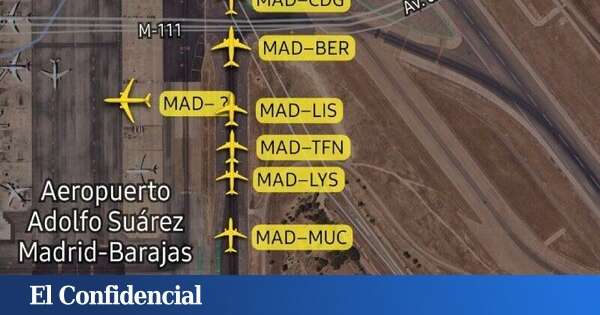 Un dron paraliza durante una hora el aeropuerto de Barajas y obliga a desviar 21 vuelos