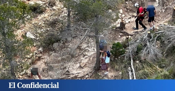 Rescatan a un senderista de 69 años tras sufrir una fractura de fémur en l'Alfàs del Pi (Alicante)