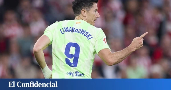 Lewandowski, con un doblete, le da al Barça la última victoria de LaLiga en San Mamés