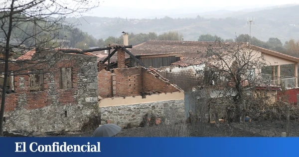 Desolación por las llamas en Pantón (Lugo): 