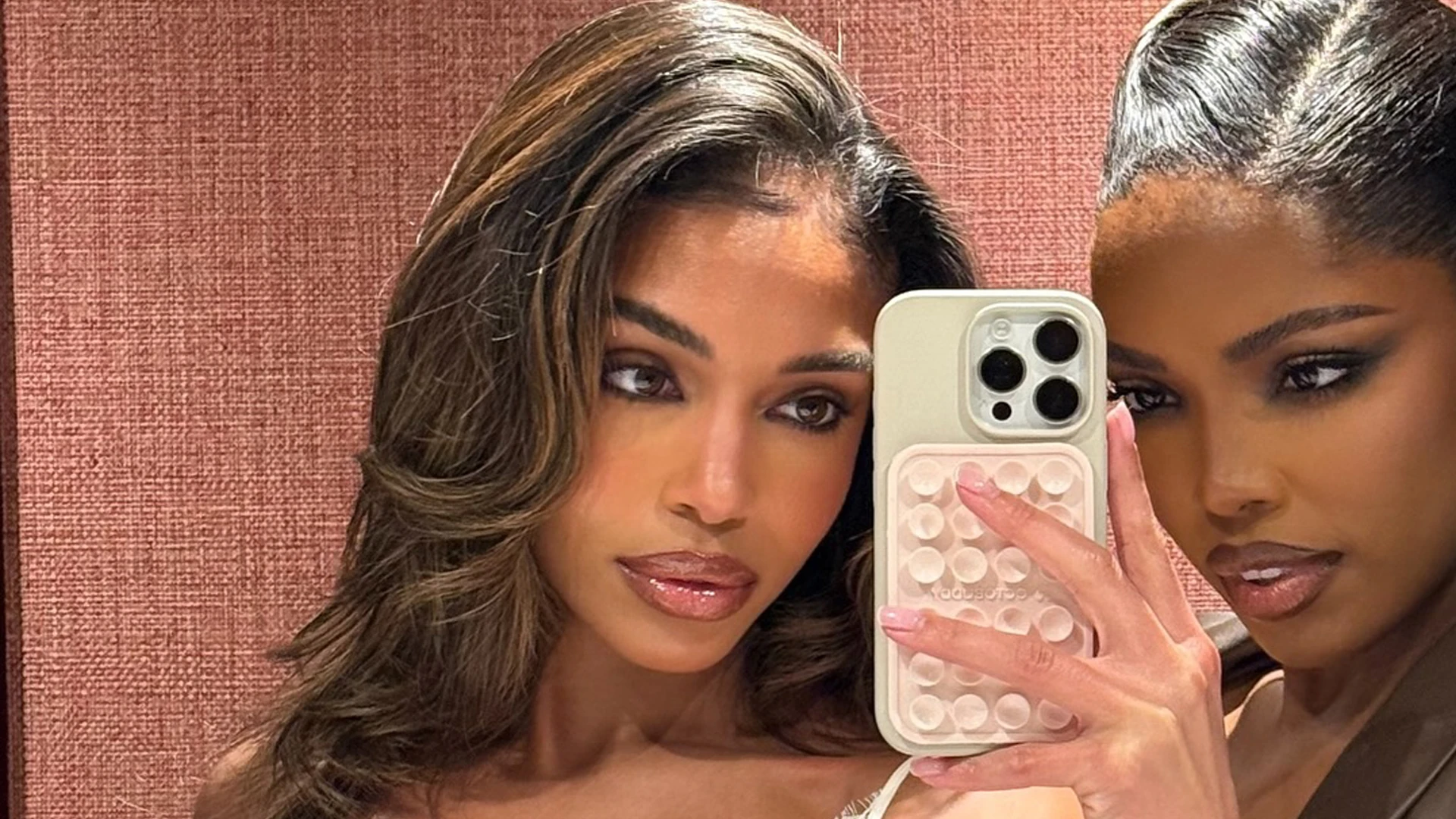 Lori Harvey shows off her curves in a lace minidress on Paris trip for ‘bestie’ Amina Muaddi’s boutique opening