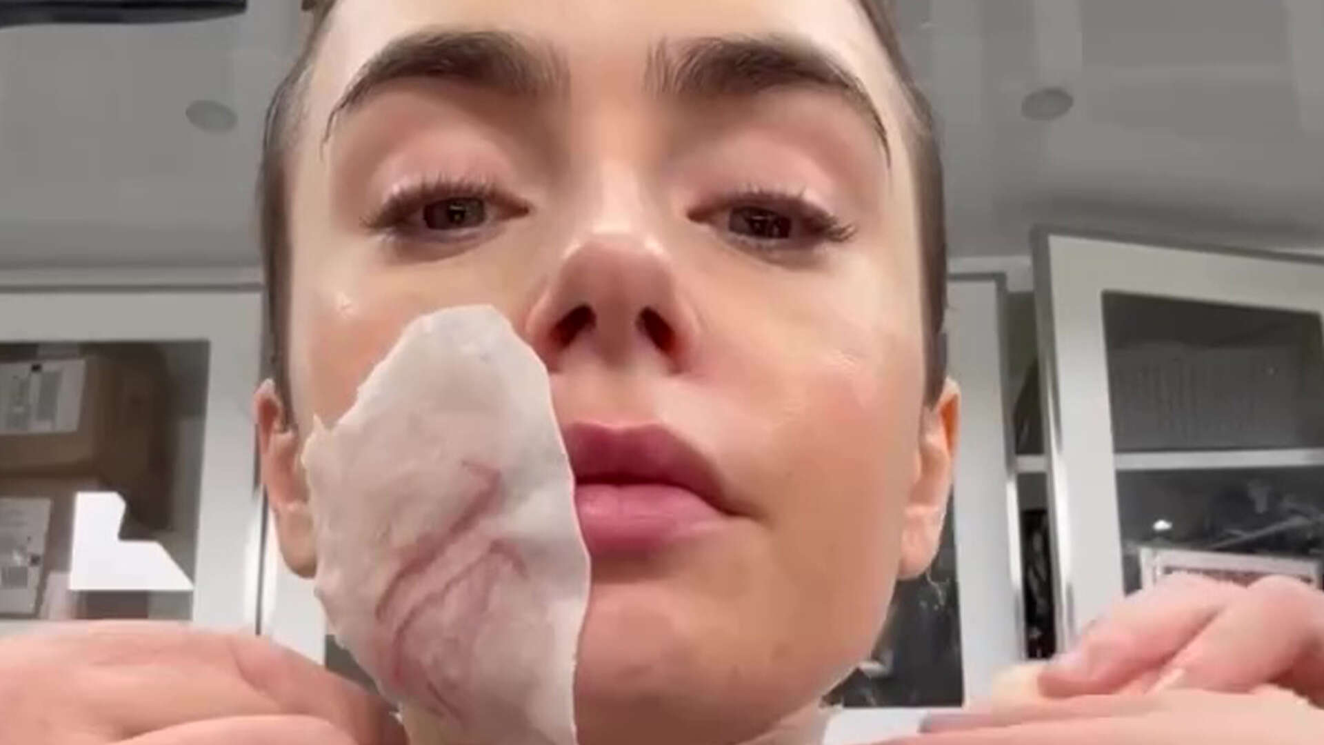 Lily Collins looks unrecognizable with rotting flesh and burn scars in on-set transformation video from film Maxxxine