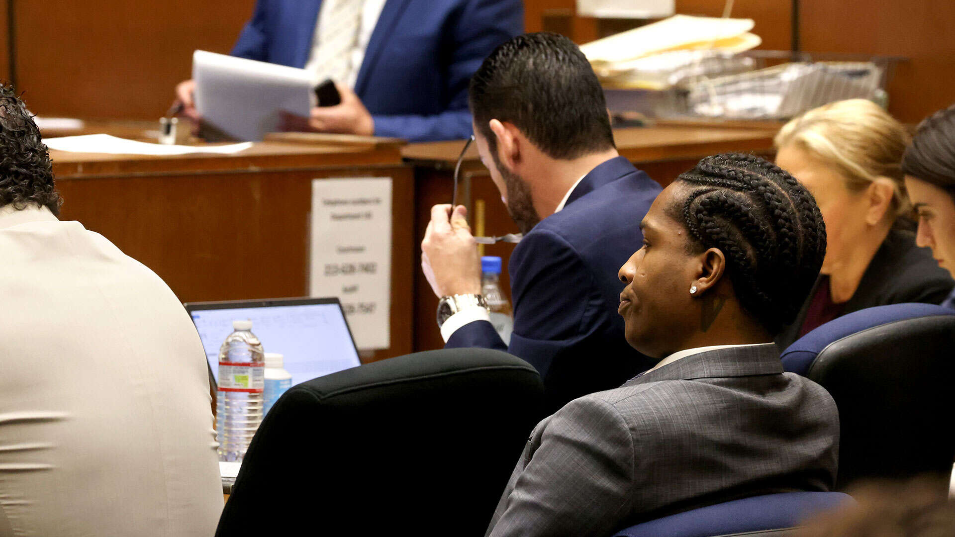 Rihanna arrives to support A$AP Rocky in court as he faces 24 years in prison on gun charges