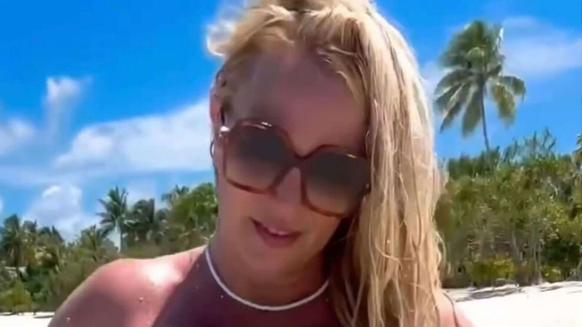 Britney Spears goes naked on the beach during vacation after admitting she feels ‘tiny and weak’ from new diet