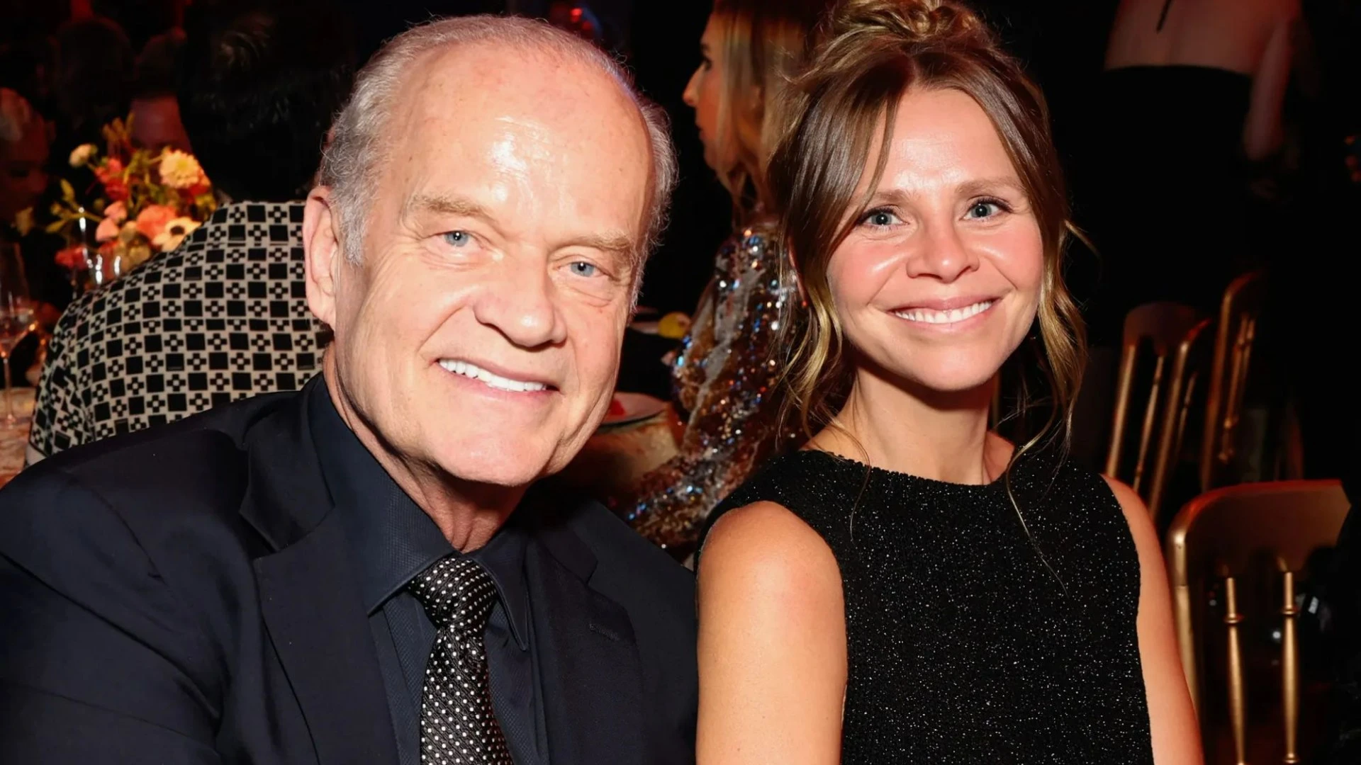 Frasier star Kelsey Grammer, 70, reveals he’ll be a dad for EIGHTH time as wife Kayte, 46, shows off massive baby bump