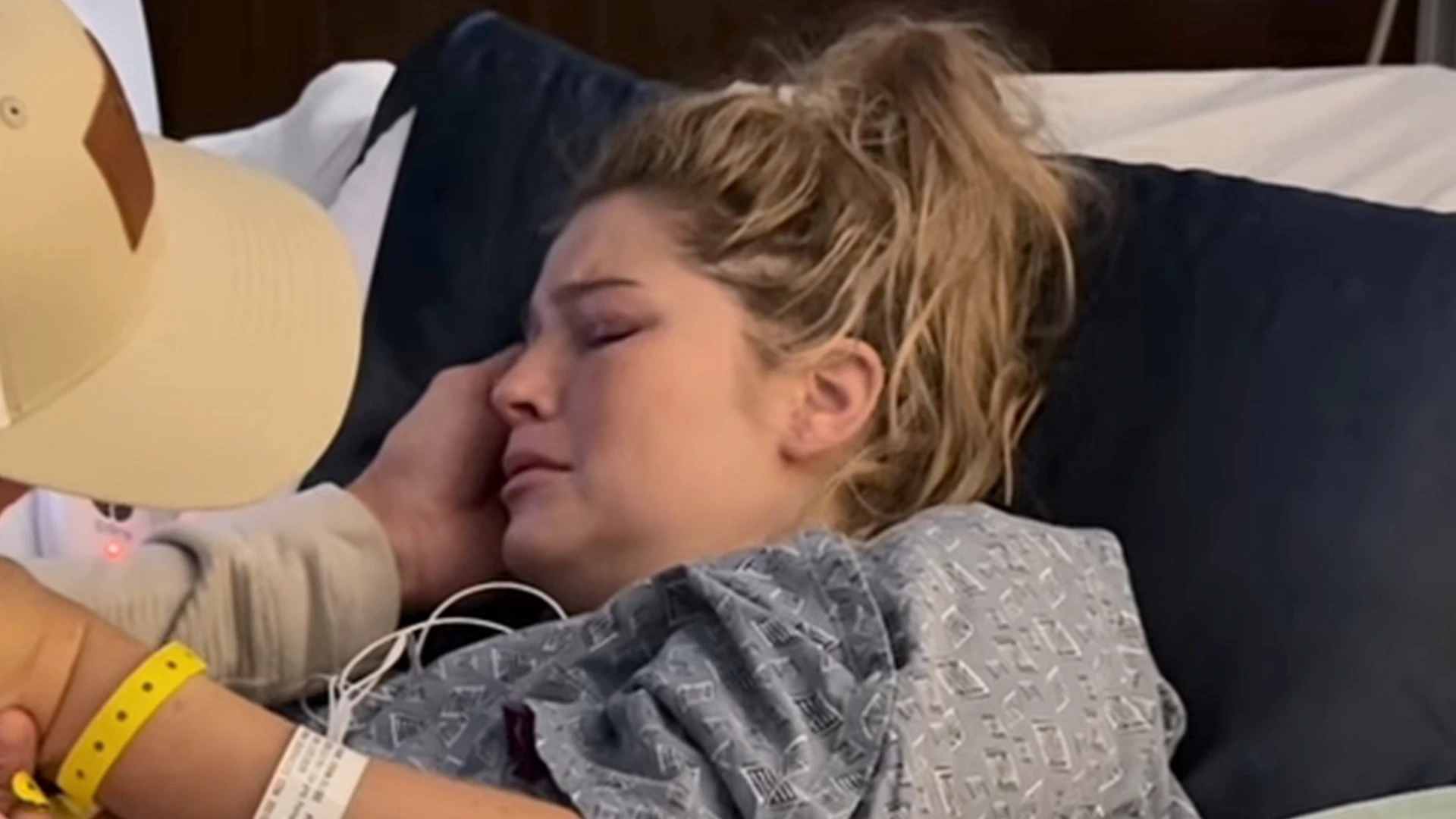Reality star Erin Bates Paine cries hysterically in emotional video as husband Chad reveals her ‘painful’ recovery
