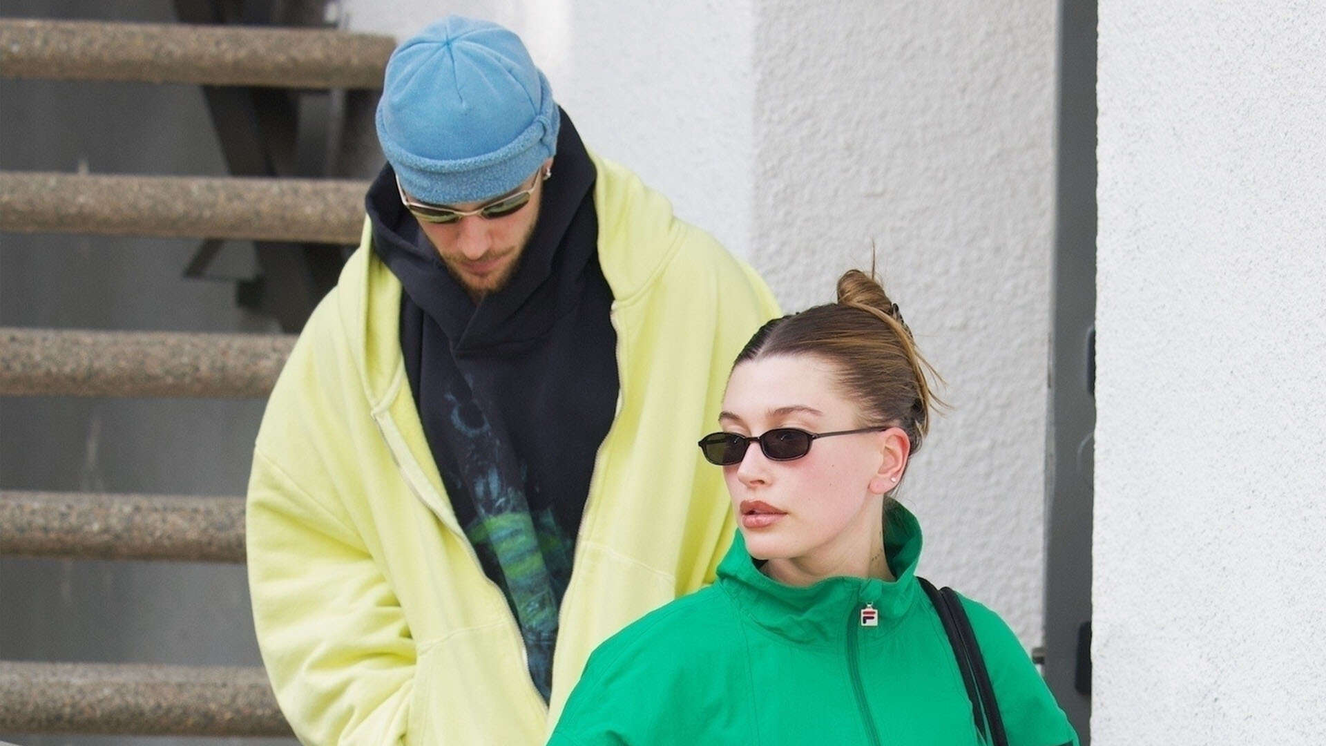 Justin Bieber’s gaunt frame drowns in baggy sweats as he joins wife Hailey at pilates in LA amid ‘marriage troubles’