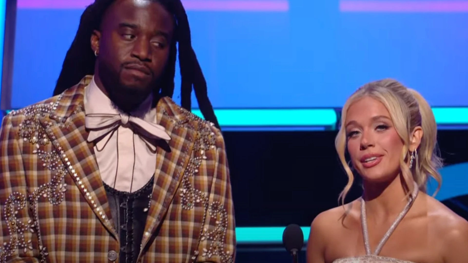 Shaboozy accused of ‘side-eyeing’ co-host Megan Maroney in tense onstage AMAs moment