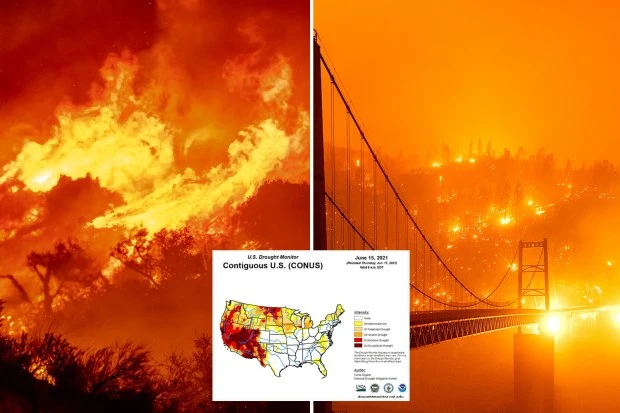 Western US facing summer from HELL as extreme heat & drought threaten wildfires