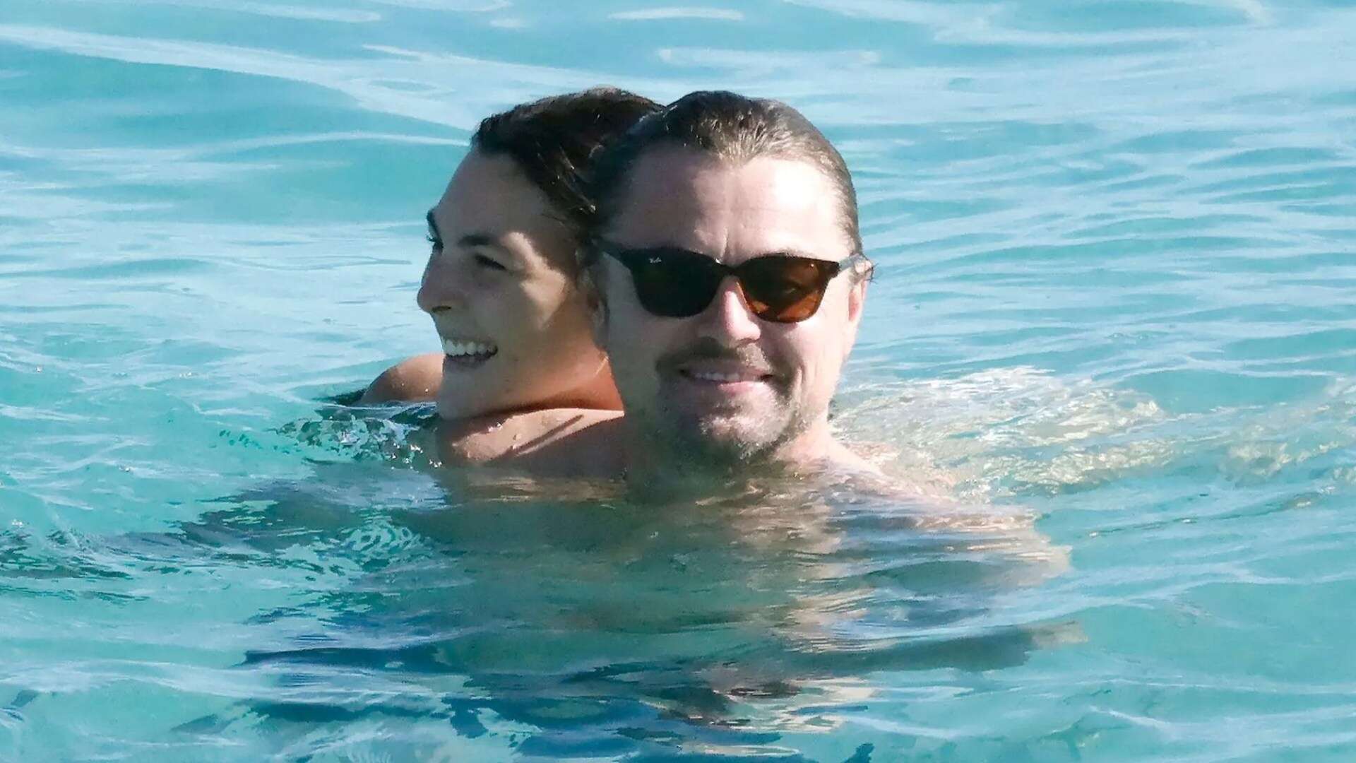 Leonardo DiCaprio’s girlfriend Vittoria Ceretti, 26, looks stunning in a thong bikini as the couple soak up the sun