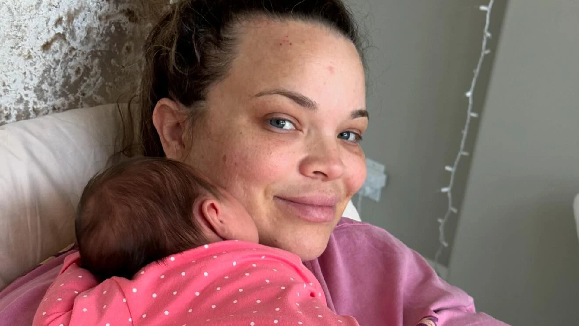 YouTube star Trisha Paytas gives birth to second daughter with husband Moses Hacmon and shares first photo of baby Elvis