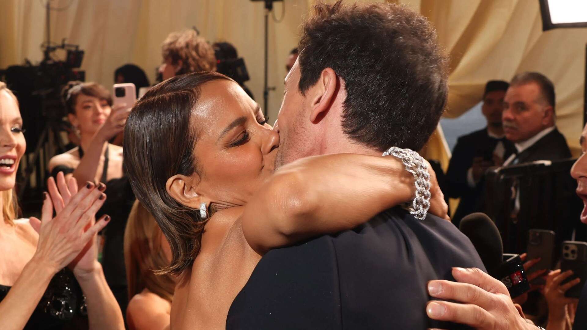 Halle Berry kisses Adrien Brody in front of girlfriend on Oscars red carpet – admitting she ‘waited 21 years’