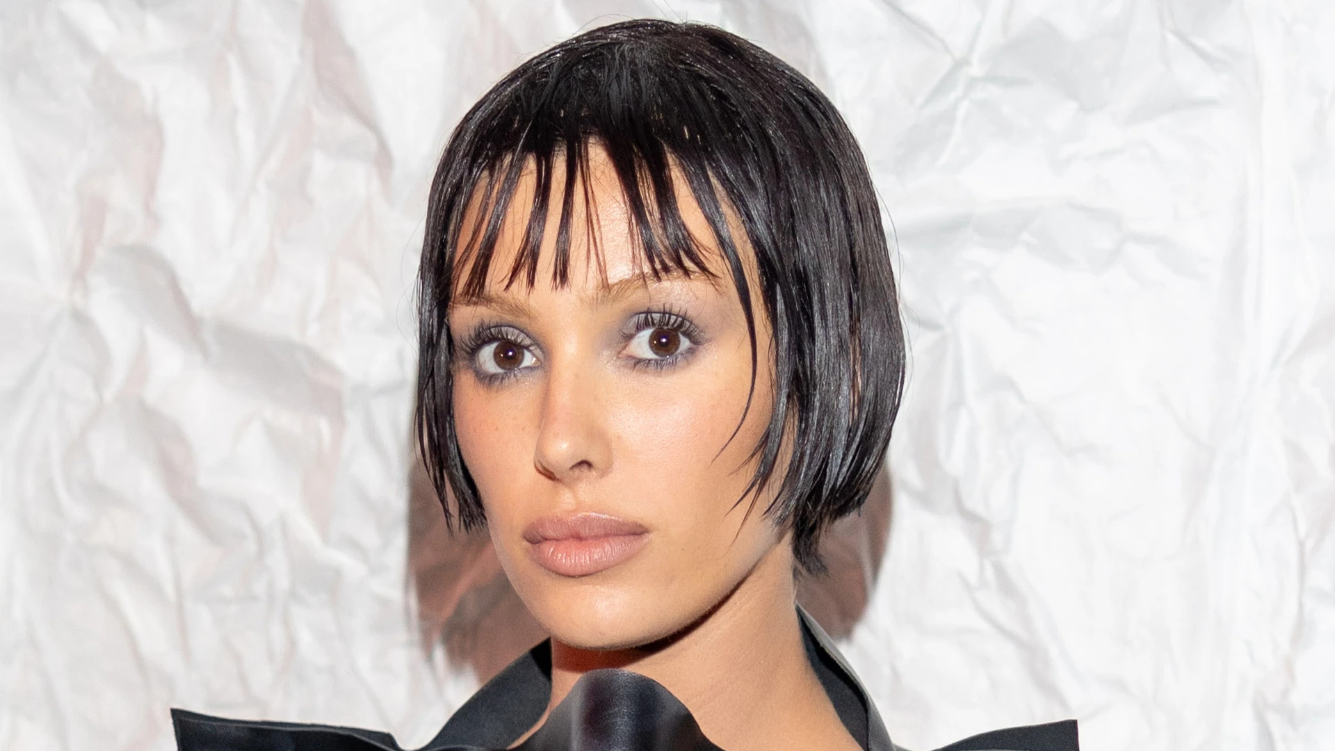 Bianca Censori’s sister Angelina looks like Kanye West’s wife’s twin in tight plunging unhooked top